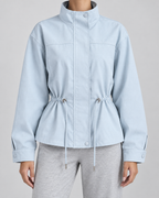 Women's Zip-Front Jacket - Drawstring Waist